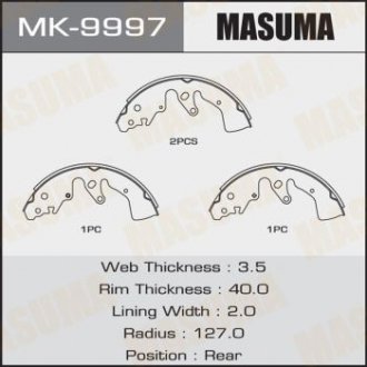 Колодки гальмівні - (5320065J01) MASUMA MK9997