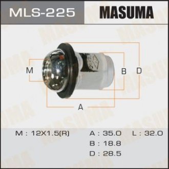 Гайка колеса MASUMA MLS225 (фото 1)
