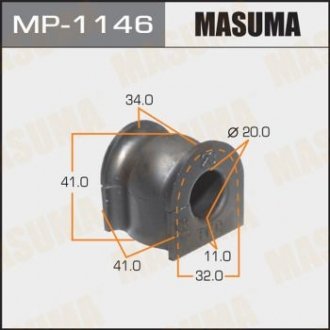 Втулка стабилизатора переднего Honda CR-V (06-13), Jazz (09-11) (Кратно 2 шт) MASUMA MP1146