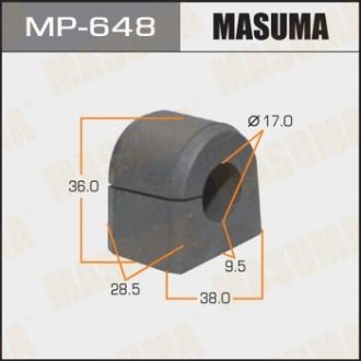 Втулка стабілізатора /front/ Impreza, Legasy, Forester MASUMA MP648 (фото 1)