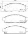 Колодки дискові передні l200 v2500 (110) - (MZ690356 / D1060JX50B / AY040NS141) MASUMA MS3900 (фото 1)