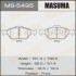 Колодки тормозные переднTOYOTA YARIS (10-16), MAZDA 2 (07-15), FORD FIESTA VI (09-14) MASUMA MS5495 (фото 1)