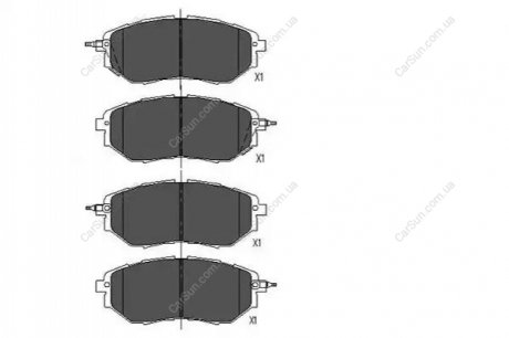 Колодки дисковые an-703wk (1_10) - (26296XA010 / 26296XA000 / 26296VA000) MASUMA MS7499 (фото 1)