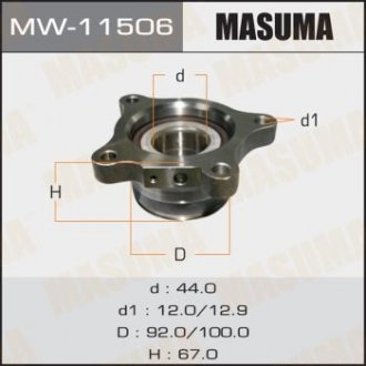 Підшипник ступиці - (4245060050 / 4246060010) MASUMA MW11506 (фото 1)