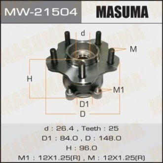 Підшипник ступиці - (43202JG29A / 43202JG21A / 43202JG200) MASUMA MW21504