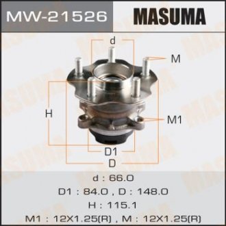 Подшипник ступицы - (43202JG01A / 43202JG000) MASUMA MW21526