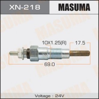 Свеча накаливания - (11065C8600) MASUMA XN218 (фото 1)