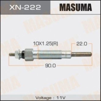 Свеча накала TD27 HYUNDAI H350 2.5 CRDI (15-20) MASUMA XN222 (фото 1)
