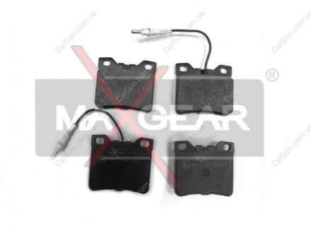 Комплект тормозных накладок, дисковый тормоз MAXGEAR 19-0412