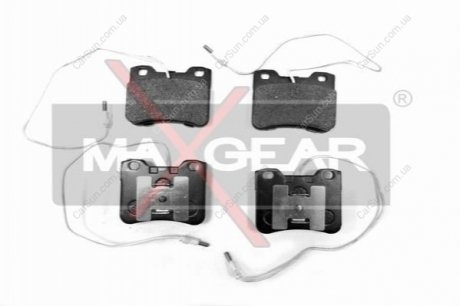 Комплект тормозных накладок, дисковый тормоз MAXGEAR 19-0417