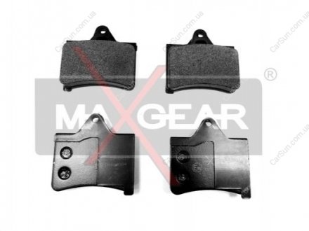 Комплект тормозных накладок, дисковый тормоз MAXGEAR 19-0418