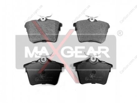 Комплект тормозных накладок, дисковый тормоз MAXGEAR 19-0423