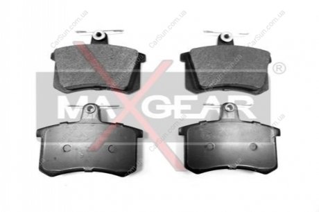 Комплект тормозных накладок, дисковый тормоз MAXGEAR 19-0424