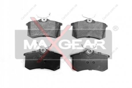 Комплект тормозных накладок, дисковый тормоз MAXGEAR 19-0428