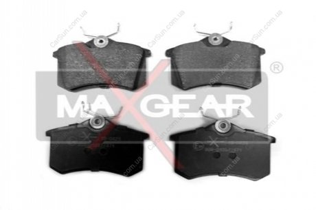 Комплект тормозных накладок, дисковый тормоз MAXGEAR 19-0429