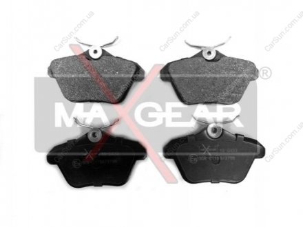 Комплект гальмівних накладок, дискове гальмо MAXGEAR 19-0433