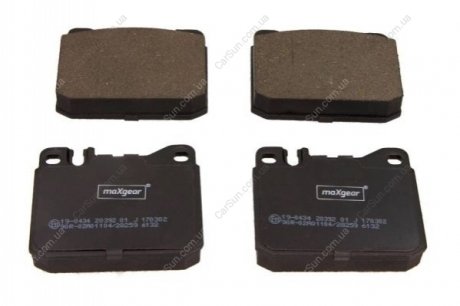 Комплект тормозных накладок, дисковый тормоз MAXGEAR 19-0434