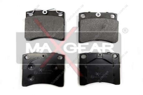 Комплект тормозных накладок, дисковый тормоз MAXGEAR 19-0438