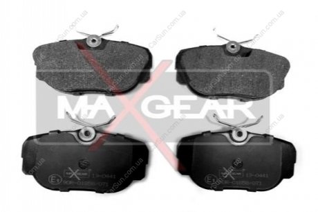 Комплект гальмівних накладок, дискове гальмо MAXGEAR 19-0441
