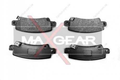 Комплект тормозных накладок, дисковый тормоз MAXGEAR 19-0449