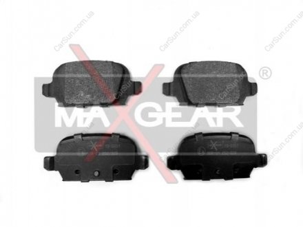 Комплект тормозных накладок, дисковый тормоз MAXGEAR 19-0451
