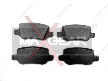 Комплект тормозных накладок, дисковый тормоз MAXGEAR 19-0452