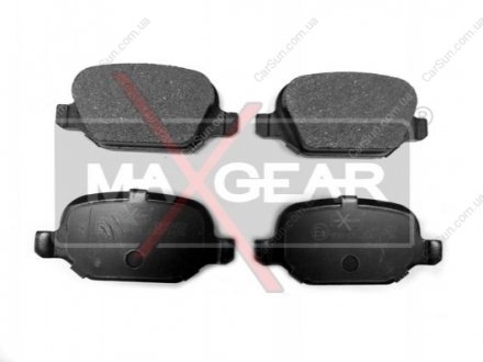 Комплект гальмівних накладок, дискове гальмо MAXGEAR 19-0453