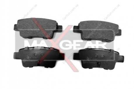 Комплект тормозных накладок, дисковый тормоз MAXGEAR 19-0463