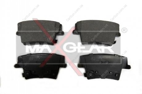 Комплект тормозных накладок, дисковый тормоз MAXGEAR 19-0464