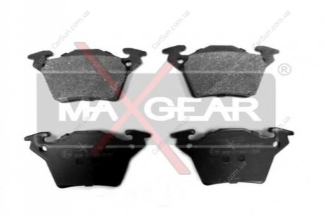 Комплект тормозных накладок, дисковый тормоз MAXGEAR 19-0469