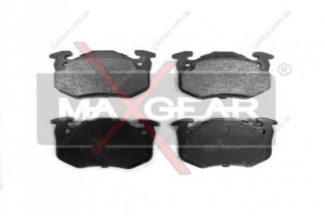 Комплект тормозных накладок, дисковый тормоз MAXGEAR 19-0473