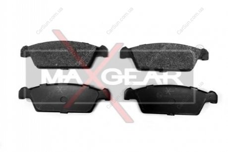 Комплект тормозных накладок, дисковый тормоз MAXGEAR 19-0480