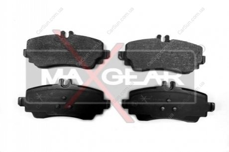 Комплект тормозных накладок, дисковый тормоз MAXGEAR 19-0498
