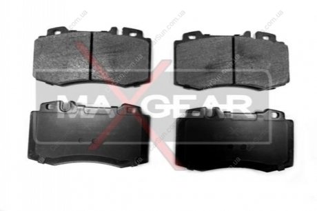 Комплект тормозных накладок, дисковый тормоз MAXGEAR 19-0500