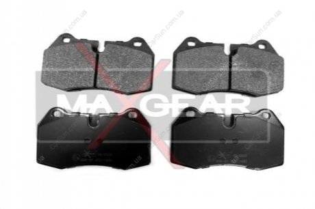 Комплект тормозных накладок, дисковый тормоз MAXGEAR 19-0508