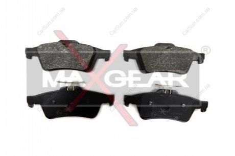 Комплект тормозных накладок, дисковый тормоз MAXGEAR 19-0523