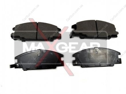 Комплект тормозных накладок, дисковый тормоз MAXGEAR 19-0537