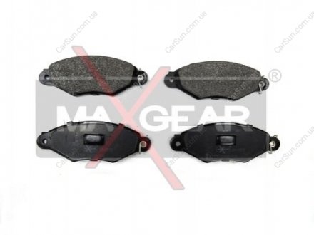 Комплект гальмівних накладок, дискове гальмо MAXGEAR 19-0555