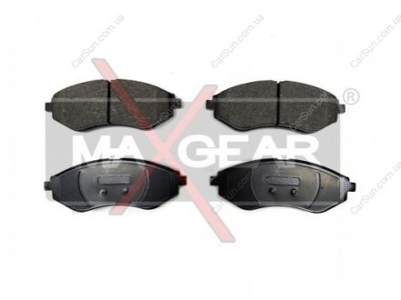 Комплект тормозных накладок, дисковый тормоз MAXGEAR 19-0568