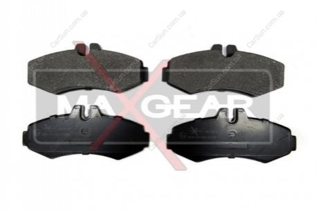 Комплект тормозных накладок, дисковый тормоз MAXGEAR 19-0571