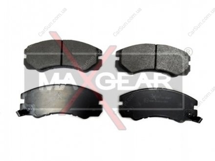 Комплект тормозных накладок, дисковый тормоз MAXGEAR 19-0581