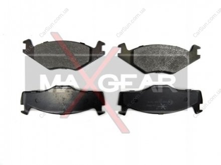 Комплект тормозных накладок, дисковый тормоз MAXGEAR 19-0582