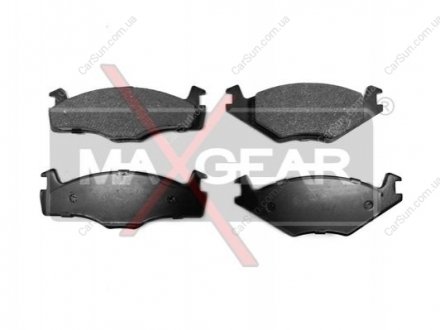 Комплект тормозных накладок, дисковый тормоз MAXGEAR 19-0583
