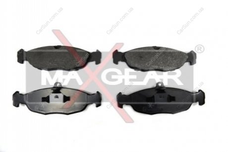 Комплект тормозных накладок, дисковый тормоз MAXGEAR 19-0592