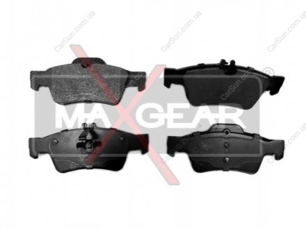 Комплект тормозных накладок, дисковый тормоз MAXGEAR 19-0593