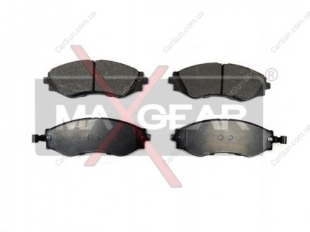 Комплект тормозных накладок, дисковый тормоз MAXGEAR 19-0609