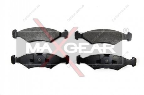 Комплект тормозных накладок, дисковый тормоз MAXGEAR 19-0627