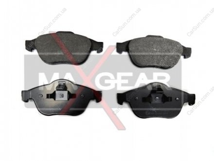 Комплект тормозных накладок, дисковый тормоз MAXGEAR 19-0644