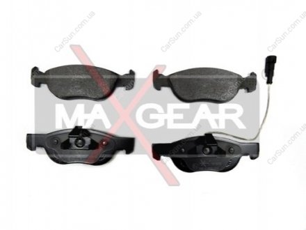 Комплект тормозных накладок, дисковый тормоз MAXGEAR 19-0655