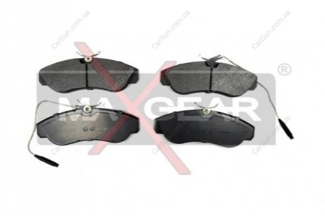 Комплект тормозных накладок, дисковый тормоз MAXGEAR 19-0663
